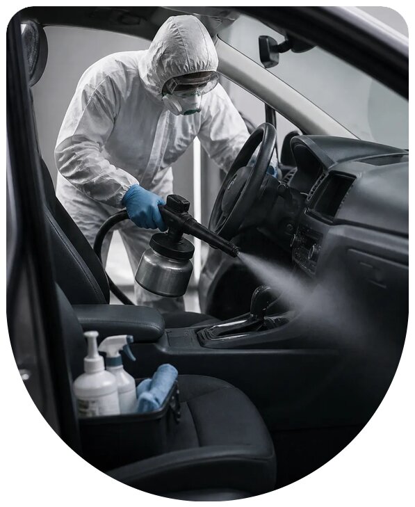 Профессиональная дезинфекция салона автомобиля в Южном-Сахалинске